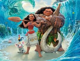 Painel Festa Infantil Moana, Banner 1,50x1,00 em Lona