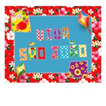 Painel Festa Junina Decoração Arraia Mais cor GRANDE 1m Painel Festa Junina Decoração Arraia Mais cor GRANDE 1m