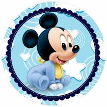 Painel Festa Redondo 3d baby disney mickey Sublimação 1,50M - Fantasia Bras Painel Festa Redondo 3d baby disney mickey Sublimação 1,50M - Fantasia Bras