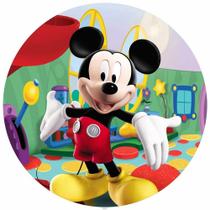 Painel Festa Redondo 3d casa do mickey Sublimação 1,50M - Fantasia Bras