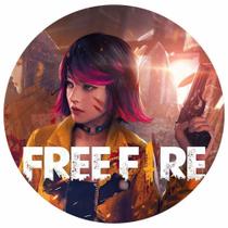 Painel Festa Redondo 3d Free Fire Estampa Digital 1,50M - Fantasia Bras
