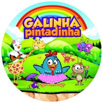 Painel Festa Redondo 3d Galinha Pintadinha Sublimação 1,50M - Fantasia Bras Painel Festa Redondo 3d Galinha Pintadinha Sublimação 1,50M - Fantasia Bras