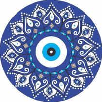 Painel Festa Redondo 3d Olho Grego Estampa Digital 1,50M - Fantasia Bras
