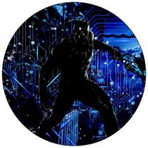 Painel Festa Redondo 3d pantera negra Sublimação 1,50M - Fantasia Bras