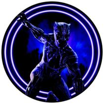 Painel Festa Redondo 3d pantera negra Sublimação 1,50M - Fantasia Bras