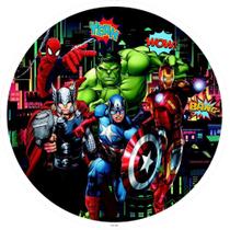 Painel Festa Redondo 3d Vingadores Avengers 1,50M - Fantasia Bras