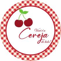 Painel Festa Redondo C/ Elástico 1,50m Cerejinha Cereja Painel Festa Redondo C/ Elástico 1,50m Cerejinha Cereja