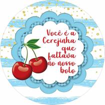 Painel Festa Redondo C/ Elástico 1,50m Cerejinha Cereja