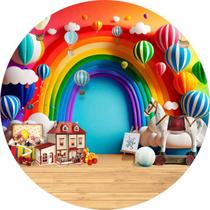 Painel Festa Redondo C/ Elastico 1,50m Dia Das Criancas Painel Festa Redondo C/ Elastico 1,50m Dia Das Criancas