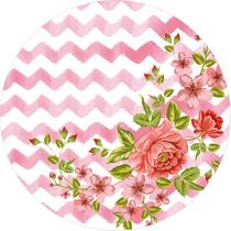 Painel Festa Redondo C/ Elástico 1,50m Flores