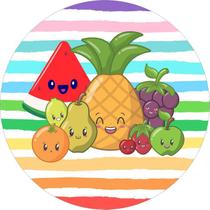 Painel Festa Redondo C/ Elástico 1,50m Frutas