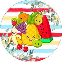 Painel Festa Redondo C/ Elástico 1,50m Frutas