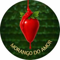 Painel Festa Redondo C/ Elástico 1,50m Morango do Amor
