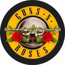 Painel Festa Redondo Guns N' Roses 1, 3d Sublimado 1,50 Dia - Fantasia Brás