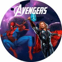 Painel Festa Redondo Thor e Homem Aranha, Marvel 3d Sublimado 1,50 Diam. Painel Festa Redondo Thor e Homem Aranha, Marvel 3d Sublimado 1,50 Diam.