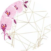 Painel Festa Redondo Veste Fácil C/ Elástico 1,50m Flores