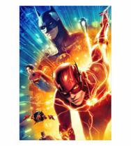 Painel Festa Retangular 3D The Flash Casadinho 1,50M X 2,20