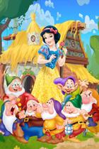 Painel Festa Retangular P/ Casado 1,5x2,2m Branca De Neve 2 Painel Festa Retangular P/ Casado 1,5x2,2m Branca De Neve 2