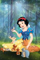Painel Festa Retangular P/ Casado 1,5x2,2m Branca De Neve 3