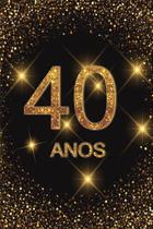 Painel Festa Retangular Para Casado 1,5x2,2m 40 anos mod.2