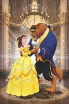 Painel Festa Retangular Para Casado 1,5x2,2m Bela E A Fera mod 2