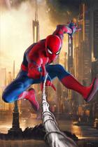 Painel Festa Retangular Para Casado 1,5x2,2m Homem Aranha 2