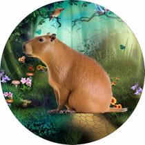 Painel Festa Sublimado C/ Elástico 1,50m Capivara Painel Festa Sublimado C/ Elástico 1,50m Capivara
