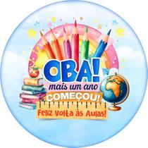 Painel Festa Sublimado C/ Elástico 1,50m Volta às Aulas Painel Festa Sublimado C/ Elástico 1,50m Volta às Aulas