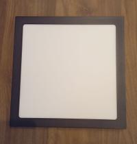 Painel Flat LED 24W Embutir Preto - LUMANTI