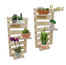 Painel Floreira Treliça Jardim Vertical Vaso Plantas Kit 2 - RecArts