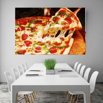 Painel Fotográfico Adesivo Papel Parede Cozinha Comida Pizza - Artetik Digital