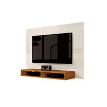 Painel Fox 1.20m Para TV Até 43 Polegadas Cor Off White com Cedro Painel Fox 1.20m Para TV Até 43 Polegadas Cor Off White com Cedro