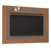 Painel Frisado para TVs de 60" Timon Cedro Cinza Perola