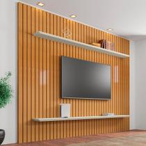 Painel Frisado para TVs de 60" Xangai Cinamomo Off White