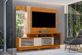 Painel Frizz Plus para TV de até 60 polegadas (COM PÉS) - Cinamomo / Off White - Madetec