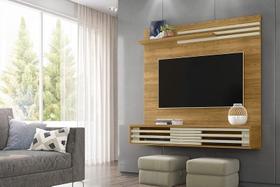 Painel Frizz Sublime para TV de até 55 polegadas - Cumaru / Opala - Madetec