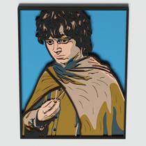 Painel Frodo O Senhor Dos Anéis Camadas Mdf 3d 44cm Q3d0003