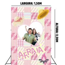 Painel Fundo Interativo Festa Junina Tecido 1,50x2,20m