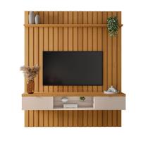Painel Fusion 1.8 Para Tv 70 Polegadas 182x218 Com Bancada -EdeCasaMoveis