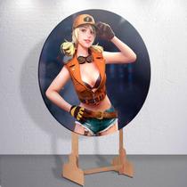 Painel Game Booya Game Free Capa Grande e Mini Redondoda Estampa Sublimada Festa Infantil Menino