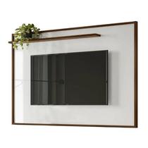 Painel Gênesis 1.9 para TV de até 75 Polegadas Palisandro/Branco - Mobler Painel Gênesis 1.9 para TV de até 75 Polegadas Palisandro/Branco - Mobler