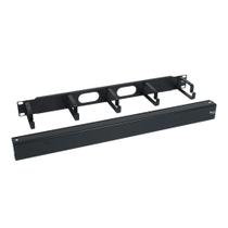 Painel gerenciador de cabos ICC Ring 1U Rack Mount 19" Black Metal Painel gerenciador de cabos ICC Ring 1U Rack Mount 19" Black Metal
