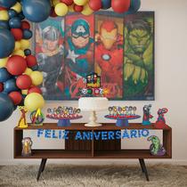 Painel Grande TNT Decorativo Decoração Festa Infantil Vingadores Painel Grande TNT Decorativo Decoração Festa Infantil Vingadores