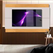 Painel Grande TV Até 60 Polegadas Com LED Off White Nature Charm 2.6 Shop JM