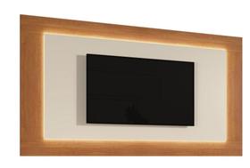 Painel Grécia Com Led para Tv Até 58" Naturalle/Off White