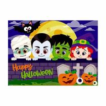 Painel Halloween Monstrinhos Cute Decoração Dia das Bruxas