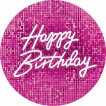 Painel Happy Birthday Feliz Aniversário 50x50 Elastico