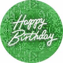 Painel Happy Birthday Feliz Aniversário 50x50 Elastico