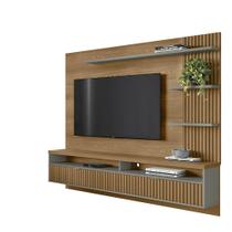Painel Home 203cm para TV até 65" Araruna Linea Brasil - Amêndoa/Titânio Painel Home 203cm para TV até 65" Araruna Linea Brasil - Amêndoa/Titânio