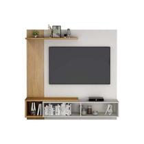 Painel Home Los Angeles Valdemoveis Off White/Cinamomo Painel Home Los Angeles Valdemoveis Off White/Cinamomo